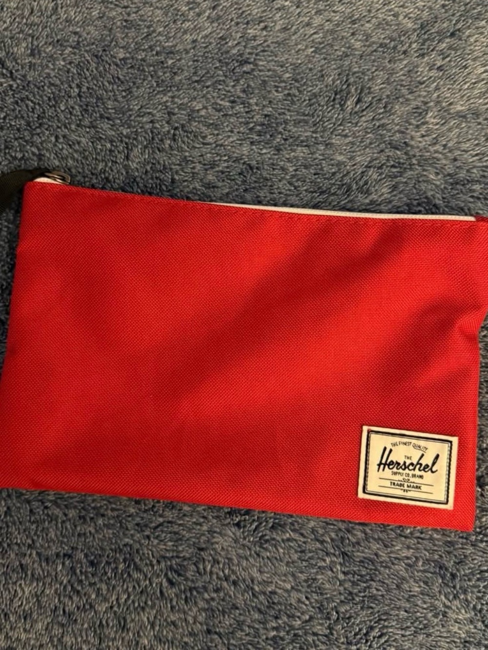 Herschel Supply Company Red Zipper Toiletry Pouch